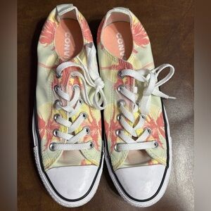 Converse  Women's Sneakers Size 7.5 Pink Palm Trees